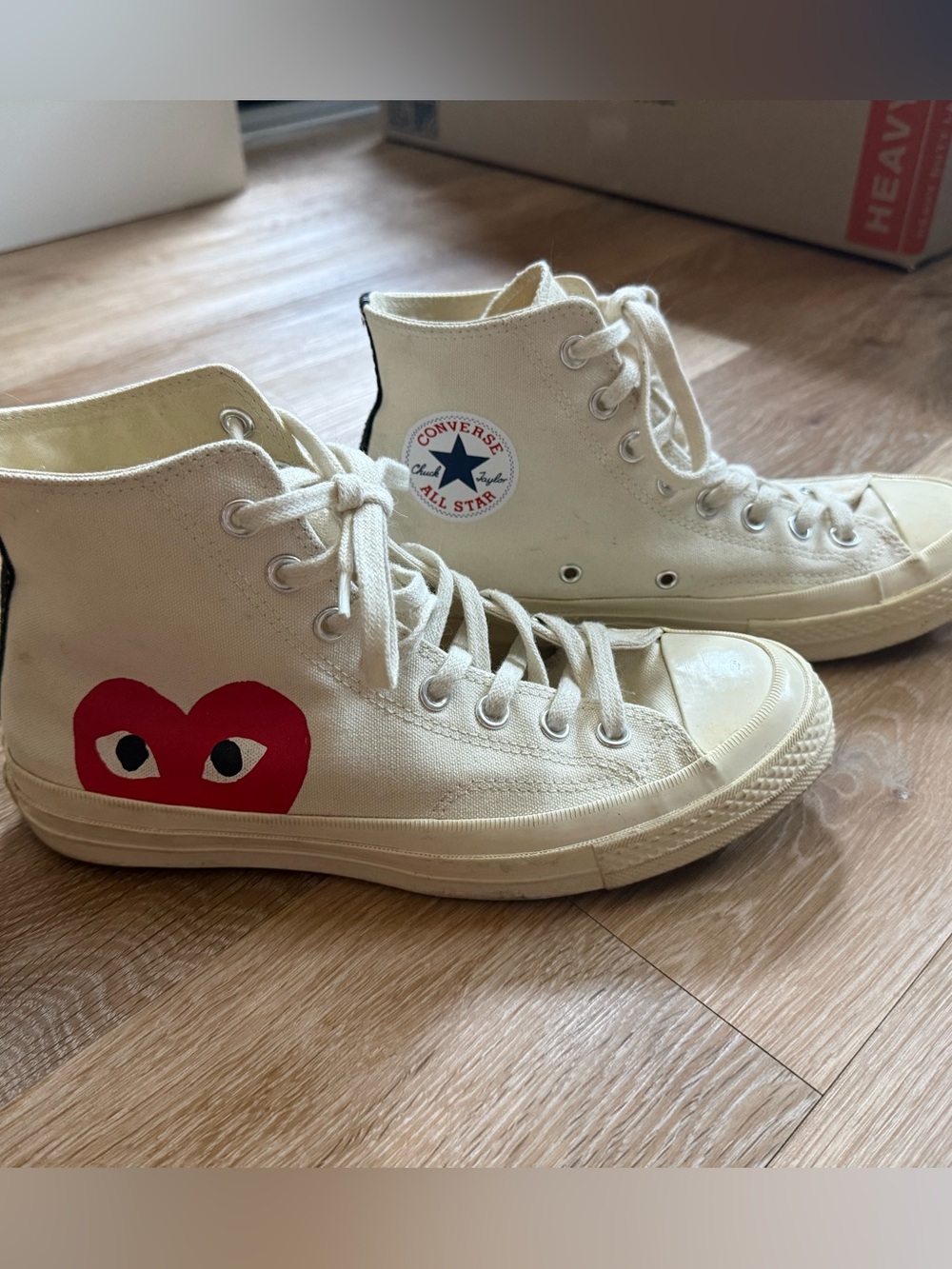 CONVERSE X COMME DES GARCONS PLAY ALL STAR CHUCK '70 HI - WHITE